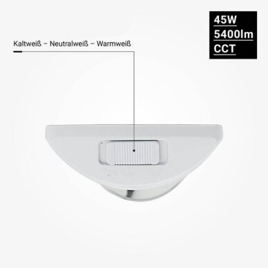LED Batten Fixture, 45W, CCT, 150cm, IP20 2