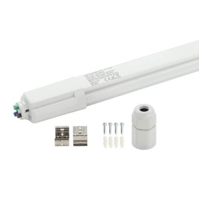 LED Batten Fixture, 45W, White Light, IP65, Linkable 2