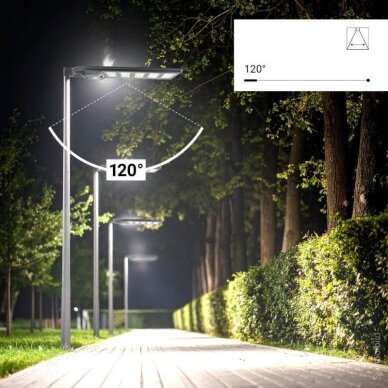 LED Solar Street Light, Remote Control, 20W, White Light 4