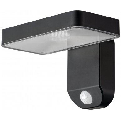 LED saulės sieninis šviestuvas, juodas, kvadratinis, 9W, šilta balta šviesa LED saulės sieninis šviestuvas, juodas, kvadratinis, 9W, šilta balta šviesa