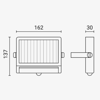 LED Solar Wall Light, Multi-Function, 1.8W, White Light 3