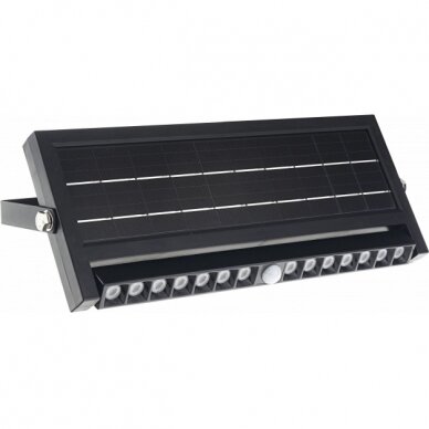 LED saulės sieninis šviestuvas, multifunkcinis, juodas, 5W, šalta balta šviesa 1 LED saulės sieninis šviestuvas, multifunkcinis, juodas, 5W, šalta balta šviesa 1