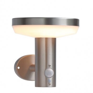 LED saulės sieninis Up šviestuvas, PIR jutiklis, poliruotas metalas, 4.4W, šilta balta šviesa 2 LED saulės sieninis Up šviestuvas, PIR jutiklis, poliruotas metalas, 4.4W, šilta balta šviesa 2