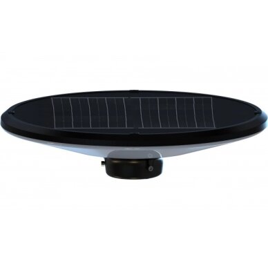 LED Solar Garden Lamp, Black, 2.5m Pole, Water Tank, Remote Control, CCT 5