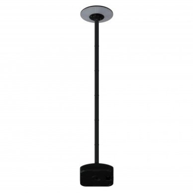 LED Solar Garden Lamp, Black, 2.5m Pole, Water Tank, Remote Control, CCT