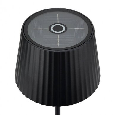 LED Rechargeable Solar Table Lamp, 2.5W, Chrome 1