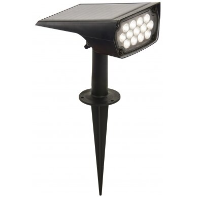 LED saulės šviestuvas 2W, įsmeigiamas, šilta balta šviesa