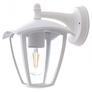 LED Wall Light, Down, Matt White