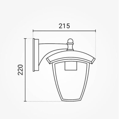 LED Wall Light, Down, Matt White 3