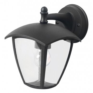 LED Wall Light, Down, Matt Black