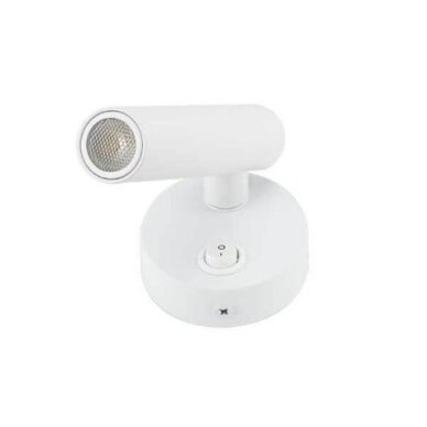 LED sieninis šviestuvas, 2W, ON/OFF jungiklis, baltas, neutrali balta šviesa 1 LED sieninis šviestuvas, 2W, ON/OFF jungiklis, baltas, neutrali balta šviesa 1