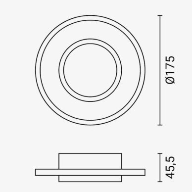 LED Wall Lamp, 16W, White, CCT 5