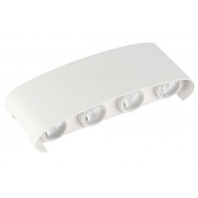 LED Wall Light, White, 8W, Warm Light
