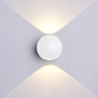 LED Wall Light, White, Round, 6W, Neutral Light 2