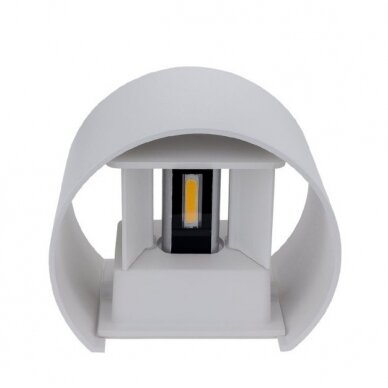 LED sieninis šviestuvas, baltas, apvalus, reguliuojamas spindulys, 6W, šilta balta šviesa 3 LED sieninis šviestuvas, baltas, apvalus, reguliuojamas spindulys, 6W, šilta balta šviesa 3