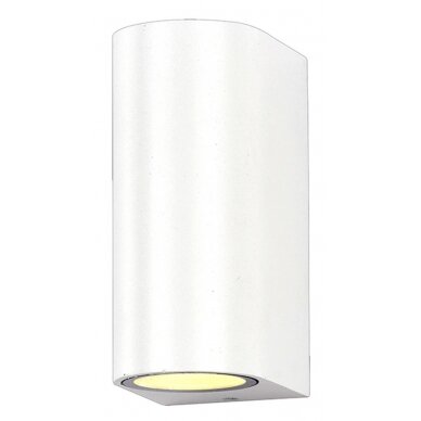 LED sieninis šviestuvas, baltas, cilindrinis, 2 lizdai, Max 35W