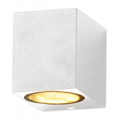 LED Wall Lamp, White, Square, 1 Socket, Max 35W