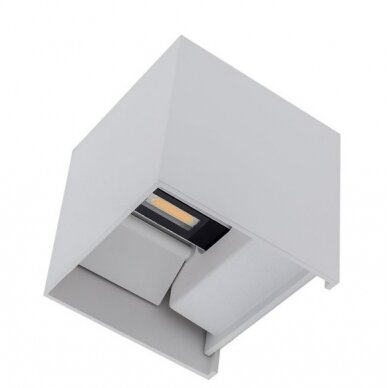 LED Wall Light, White, Square, Adjustable Beam, 12W, Neutral Light 2