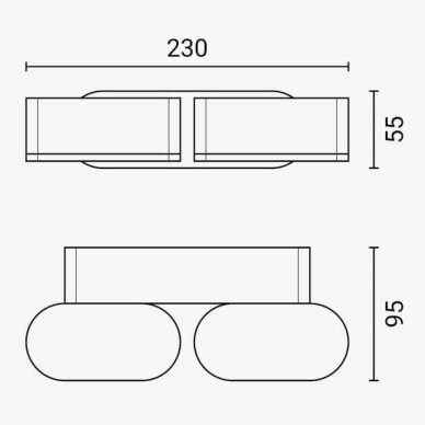 LED Wall Light, White, Rotatable, 12W, Warm Light 4
