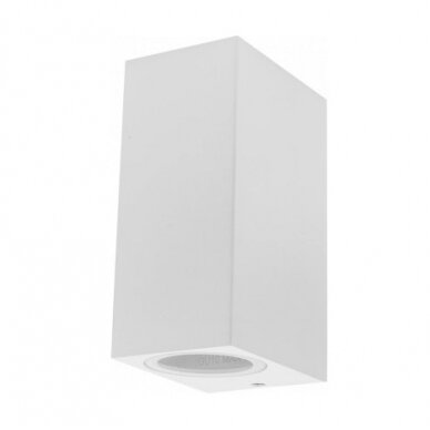 LED Wall Lamp, White, Rectangular, 2 Sockets, Max 35W 1