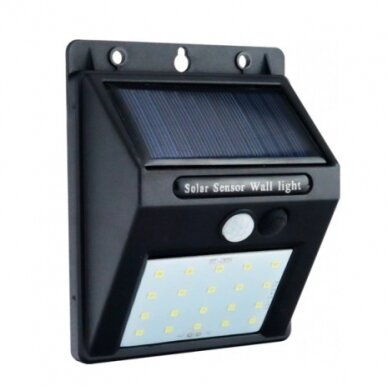 LED sieninis šviestuvas, juodas, 0.75W, šalta balta šviesa 1