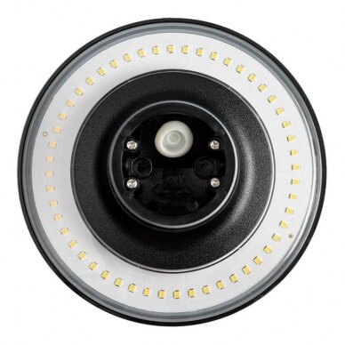 LED sieninis šviestuvas, juodas, 12W, 1200Lm, šilta balta šviesa 2