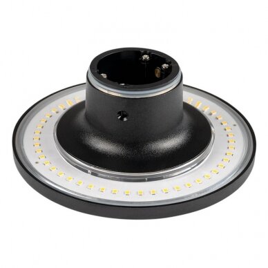 LED sieninis šviestuvas, juodas, 12W, 1200Lm, šilta balta šviesa 3