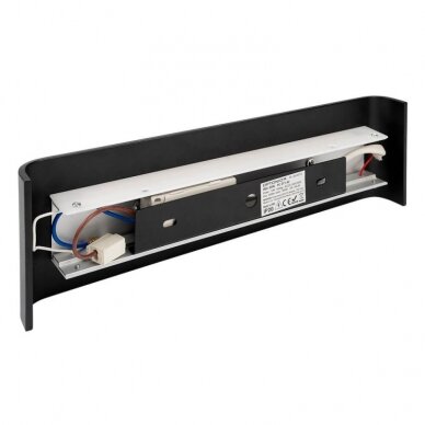 LED sieninis šviestuvas, juodas, 12W, 600Lm, šilta balta šviesa 2