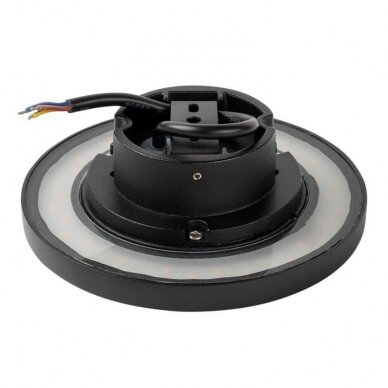LED Wall Light, Black, 12W, 670Lm, Warm Light 2