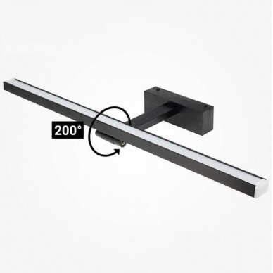 LED Wall Light, 14W, Black, Neutral Light 2