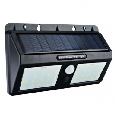 LED sieninis šviestuvas, juodas, 1.5W, šalta balta šviesa 1
