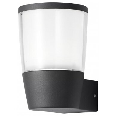 LED sieninis šviestuvas, juodas, 7W, šilta balta šviesa