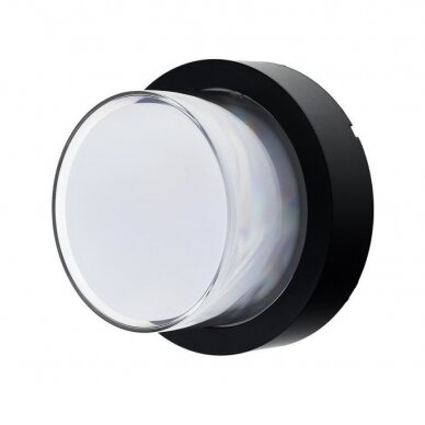 LED Wall Light, Black, Round, 15W, Warm Light 1