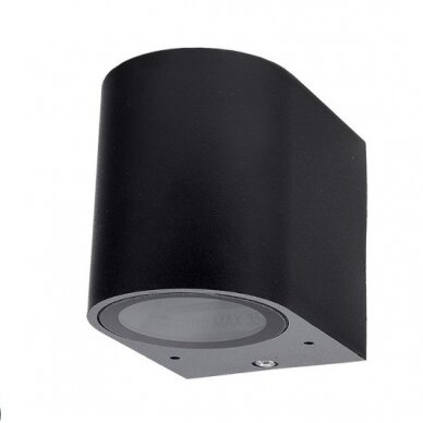 LED sieninis šviestuvas, juodas, cilindrinis, 1 lizdas, Max 35W 1