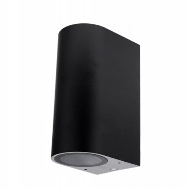 LED Wall Lamp, Black, Cylinder, 2 Sockets, Max 35W 1