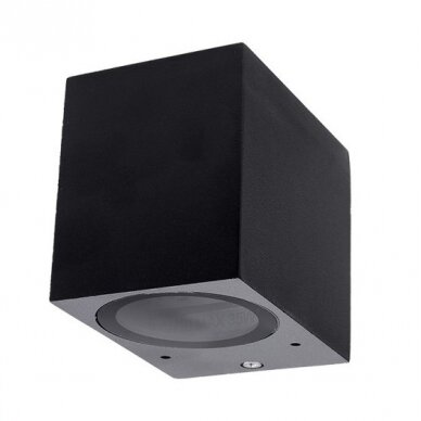 LED Wall Lamp, Black, Square, 1 Socket, Max 35W 1