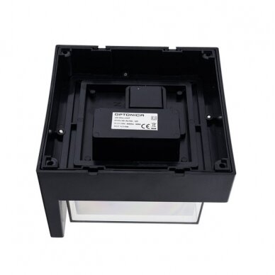 LED Wall Light, Black, Square, 15W, Warm Light 2