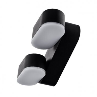 LED sieninis šviestuvas, juodas, pasukamas, 12W, šilta balta šviesa 3
