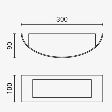 LED Wall Light, Stainless Steel, 1 Socket, Max 16W 3