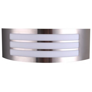 LED sieninis šviestuvas, nerūdyjantis plienas, grotelės, 1 lizdas, Max 16W LED sieninis šviestuvas, nerūdyjantis plienas, grotelės, 1 lizdas, Max 16W