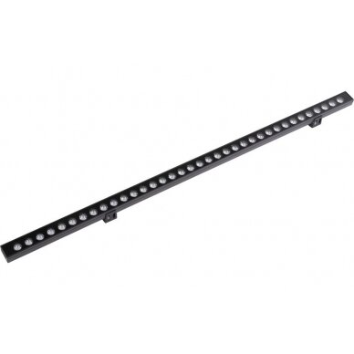 LED sieninis šviestuvas, pailgas, juodas, 36W, šalta balta šviesa