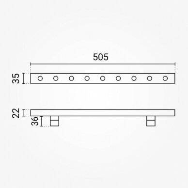 LED Wall Washer, Black, 9W, Warm Light 2