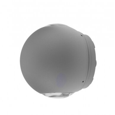 LED Wall Light, Grey, Round, 6W, Neutral Light 1