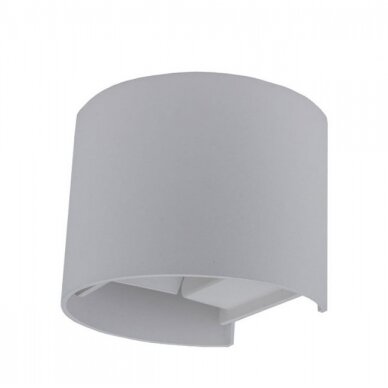 LED sieninis šviestuvas, pilkas, apvalus, reguliuojamas spindulys, 6W, neutrali balta šviesa 2 LED sieninis šviestuvas, pilkas, apvalus, reguliuojamas spindulys, 6W, neutrali balta šviesa 2