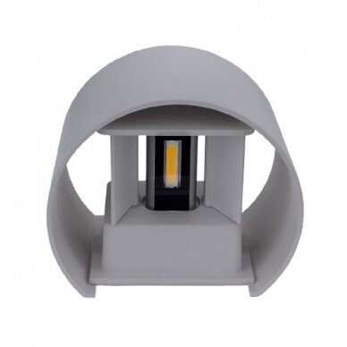 LED Wall Light, Grey, Round, Adjustable Beam, 6W, Neutral Light 3