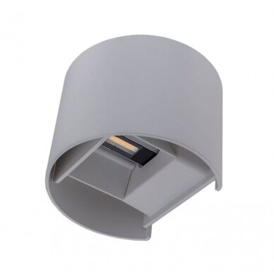 LED Wall Light, Grey, Round, Adjustable Beam, 6W, Neutral Light 4