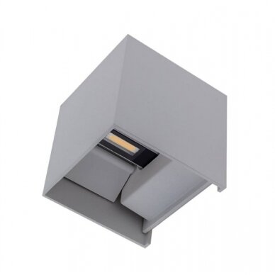 LED Wall Light, Grey, Square, Adjustable Beam, 12W, Neutral Light 2