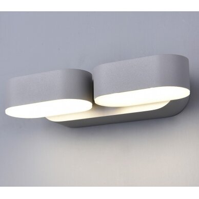 LED Wall Light, Grey, Rotatable, 12W, Warm Light