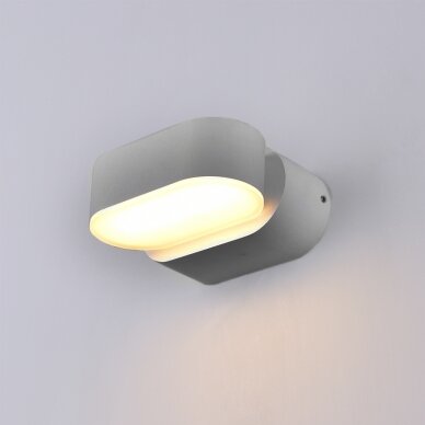 LED Wall Light, Grey, Rotatable, 6W, Warm Light