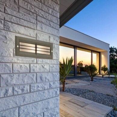 LED Wall Lamp, Grey, Grid 3